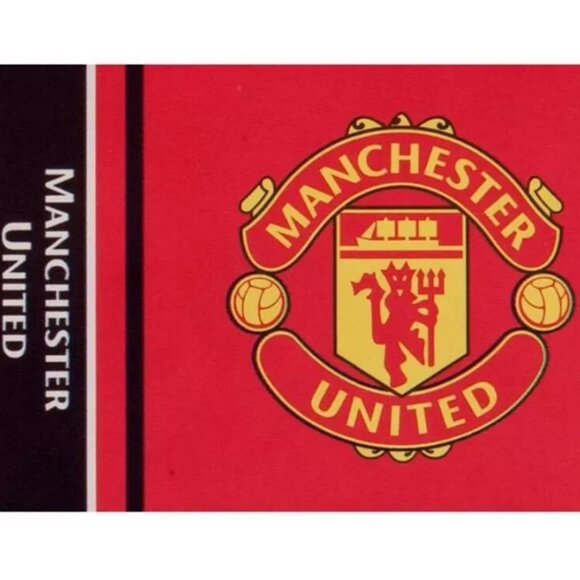 XL Manchester United FC Official Stripe Flag - Picture 3 of 3